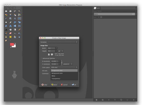 Create an animated GIF with Gimp
